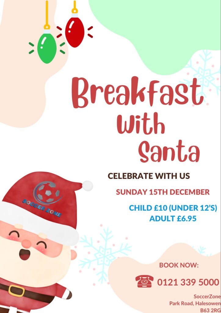Soccer zone Christmas event - Breakfast with Santa
